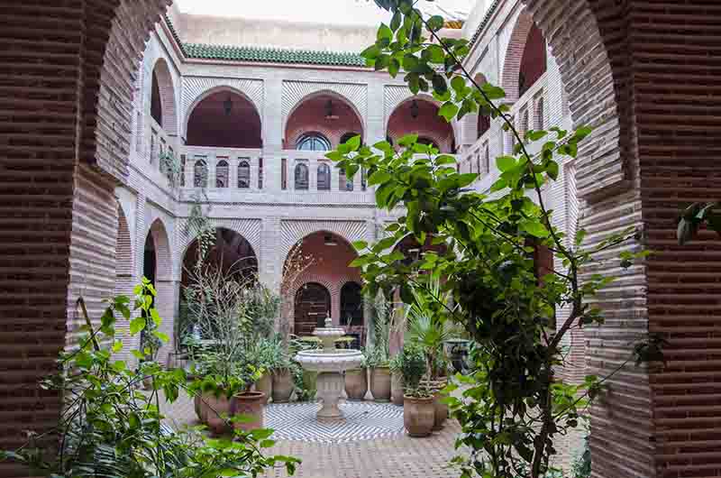 215 - Marruecos - Marrakech - riad - interior